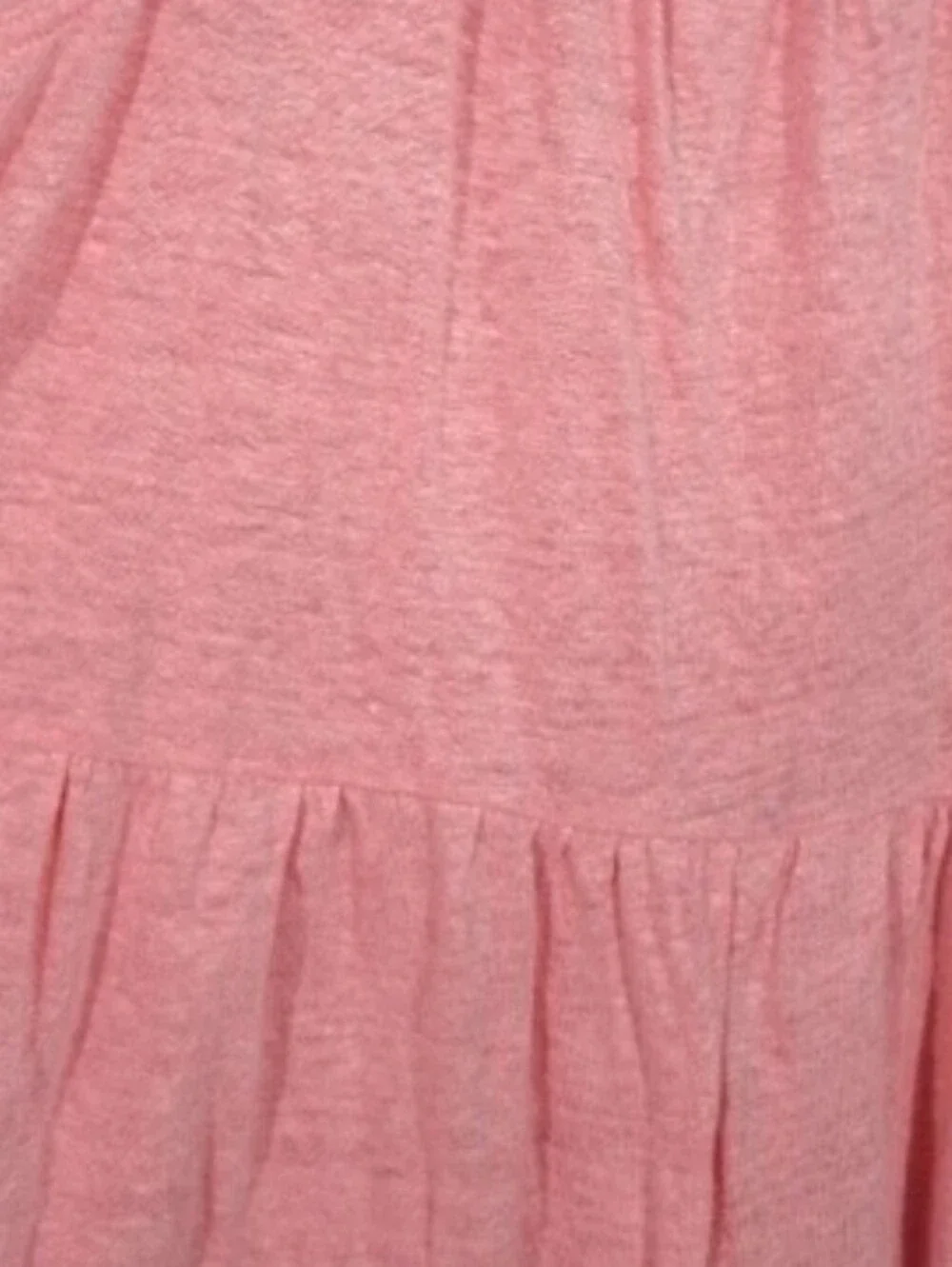 J. Crew Pink Tiered Sleeveless Tank Coastal Size L Cottage Core